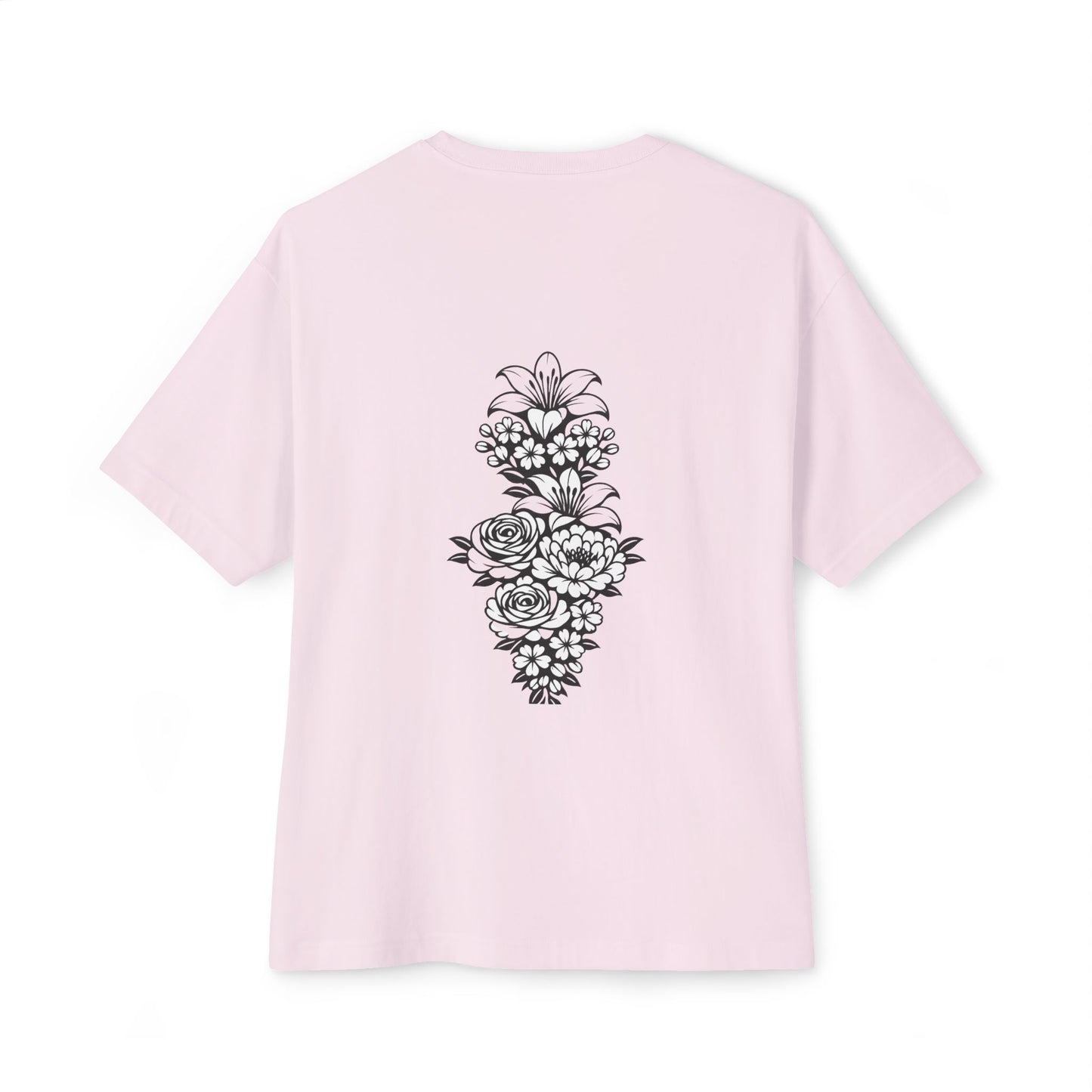 Floral Sketch Oversized Boxy Tee